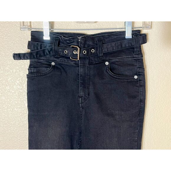 NWT Free People We the Free Black High Waisted Jeans 25 Womens Skinny - Picture 3 of 7